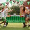 4E's Novelty 4 Pcs Football Flag Banner - 9ft Football Pennant Banner, Game Day Decor